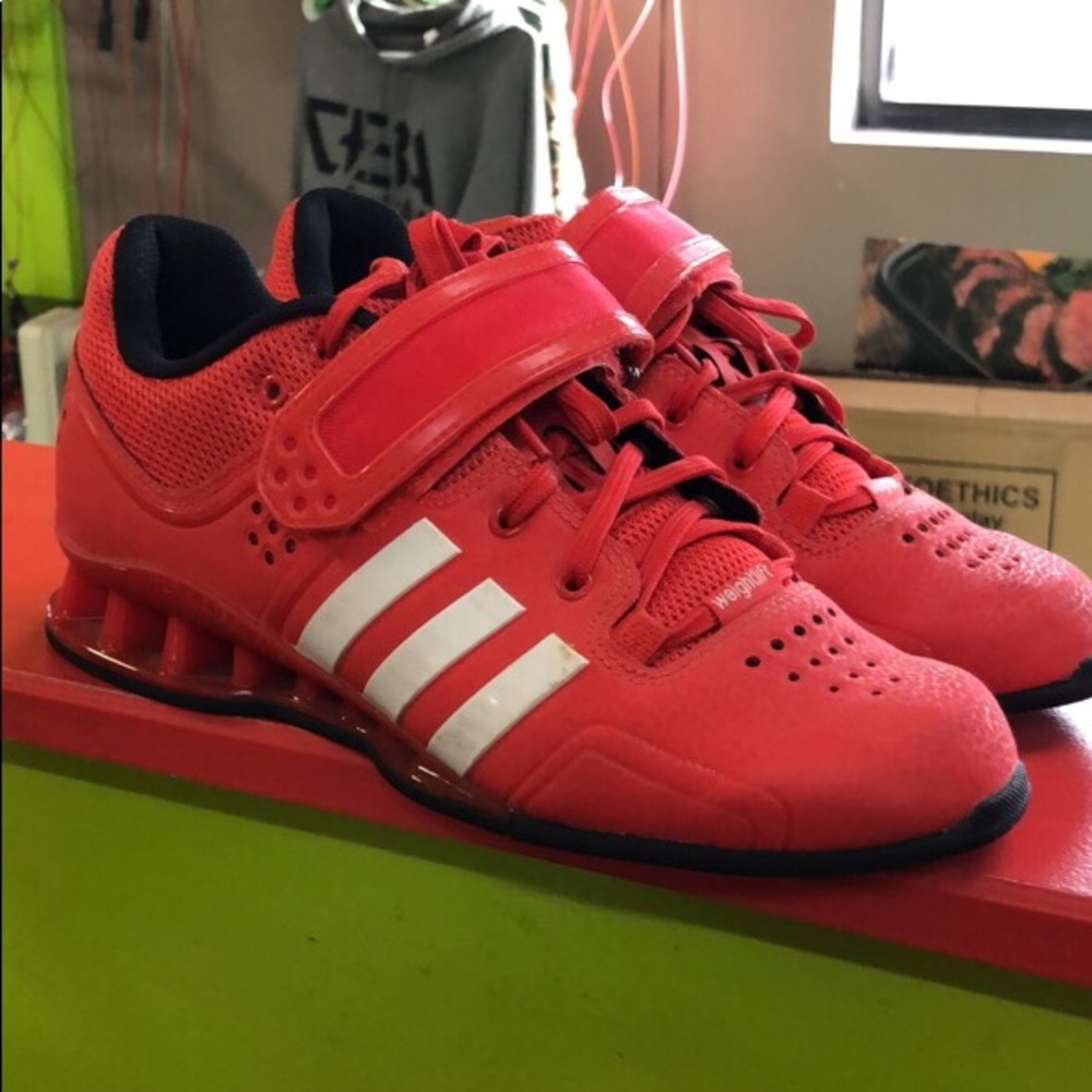 adidas Women's Red and White Training Sneakers